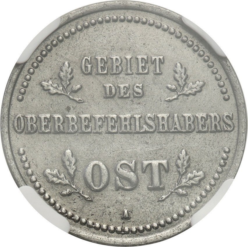 Niemieckie Władze Okupacyjne. OST Kopiejka 1916 A, Berlin, NGC MS63